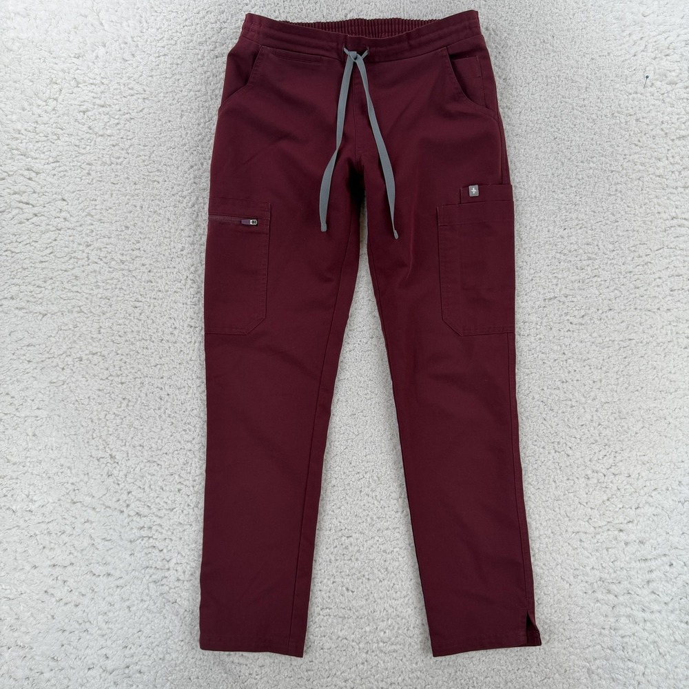 FIGS Technical Collection Pants Womens Petite XXS Red Cargo Scrub TW2000P